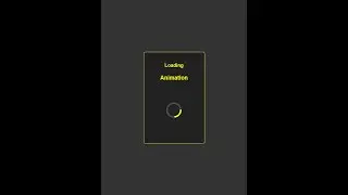 Page loading Animation using HTML and CSS