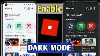 How To Enable Dark Mode On Roblox || How to Turn on Roblox Dark mode