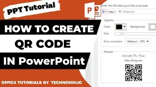 How to Create  QR Code in  PowerPoint | Microsoft PowerPoint Presentation