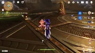 Connect the three devices near the elevator Genshin Impact