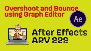 After Effects Tutorial creating Bounce and Overshoot with graph editor