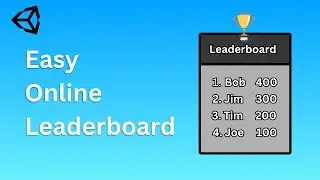 How to create online Leaderboard in Unity (Express JS, MongoDB)