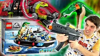 РОБОТ-ДИНОЗАВР VS БАРИОНИКС! ПАПА БОБ И LEGO МИР ЮРСКОГО ПЕРИОДА - ФИНАЛ НА ПАПА РОБ ШОУ!