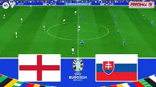 ENGLAND vs SLOVAKIA - UEFA EURO 2024 | Full Match All Goals | FC 24 Gameplay