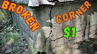 How to fix a cracked foundation corner