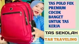 Tas Ransel polo fox premium cocok untuk tas kerja, mewah kokoh sudah ada kunci pengaman dan port USB