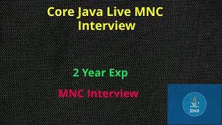 Live Java MNC Interview || 3+ Years experience || 20 Lpa