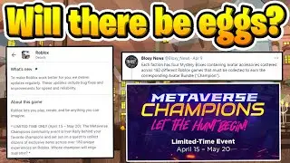 [🏆EVENT] Roblox Metaverse Champions: Will there be eggs?