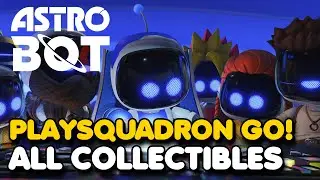 Astro Bot - PlaySquadron Go! 100% Walkthrough (All Bots & Puzzle Pieces)