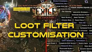 FilterBlade - How to Customise your loot filter - Path of Exile Guide