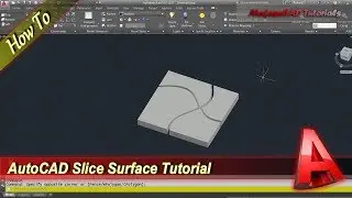 Autocad Tutorial How To Use Slice Surface Command