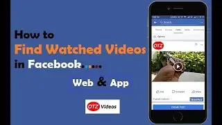 How to see Watched Videos on Facebook