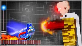 Sonic Breaks his LIMITS against Saitama in People Playground
