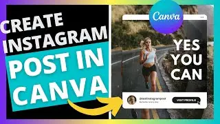 How to create instagram post template in canva