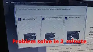 (solve)After the first side of your document is printed.problem solve|hp M1136/1005 printer error