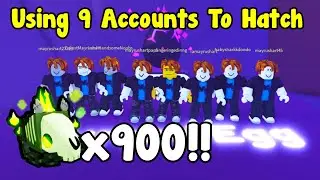 I Hatched 900 Ghoul Horse Mythical Using 9 Accounts! - Pet Simulator X Roblox