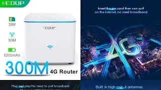 Интернет в загородный дом с 4G WiFi роутером EDUP Internet in a country house