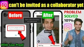 cant be invited as a collaborator yet | instagram invite collaborator is not showing problem solve