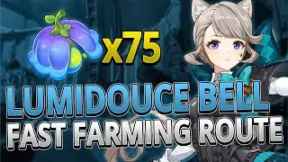 Lumidouce Bell 75 Locations FAST FARMING ROUTE | Genshin Impact 4.0