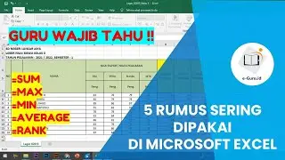 5 Rumus Microsoft Excel yang Paling Sering Digunakan dalam Dunia Pendidikan | Bermanfaat untuk Guru