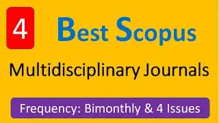 Scopus Multidisciplinary Journals | Best Quality Multidisciplinary Journals