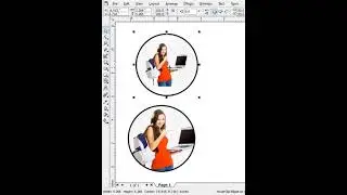 how to fill image in circle | Corel Draw Image circle me kaise kare 