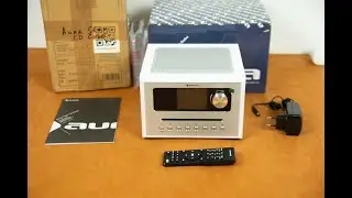 Интернет радио AUNA Silver Star CD Cube (USB, AUX, CD, FM, Bluetooth)