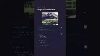 CSS Image zoom hover effect #html5css3 #webdesign #webdevelopment #programming #coding #shorts#viral