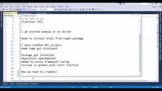 unity dependency injection example in c#