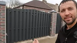 🌑 СДЕЛАЛ ШИКАРНЫЕ ВОРОТА И ЗАБОР СВОИМИ РУКАМИ , ВОССТАНАВЛИВАЮ ДВОР