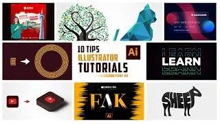 10 Illustrator Tips and Tutorials in a Single Video | Adobe Illustrator Tutorial | Part 05