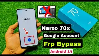 Narzo 70x (rmx3998) Frp/Google Account Bypass Android 14 | Narzo 70x Frp Bypass 2024 |