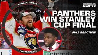 STANLEY CUP FINAL GAME 7 REACTION 🗣️ Florida Panthers win 1st franchise Stanley Cup | SportsCenter