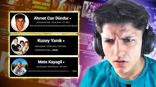 VİDEOLARIMI İZLEYEN YOUTUBERLAR.. (harbiden)