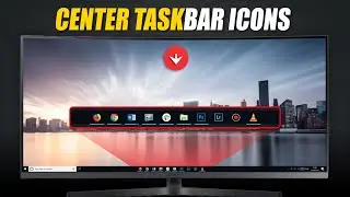 How To Center Taskbar Icons in Windows 10 | Customize Taskbar | Transparent Taskbar | Taskbarx