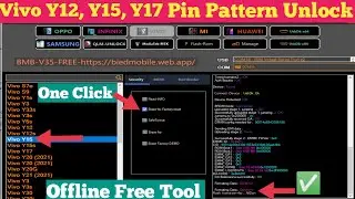Vivo y12,y15,y17 pin pattern password frp unlock free tool