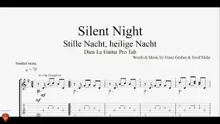 Silent Night (Stille Nacht, heilige Nacht) - Guitar Tutorial + TAB