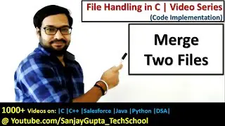 Merge contents of two files into third file using file handling in c programming | by Sanjay Gupta