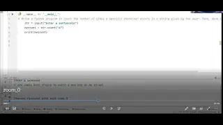 Python program to count the occurrence of a character in a string in Python