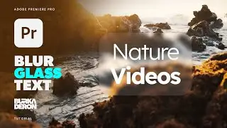 Blur Glass Text Background Tutorial in Adobe Premiere Pro