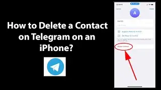 How to Delete a Contact on Telegram on an iPhone?