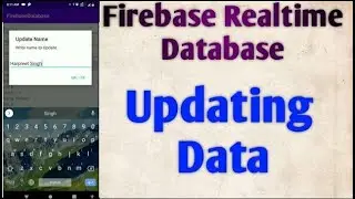 Update Data in Firebase Realtime Database