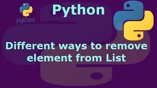 Python different ways to remove element from List