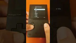 Scrolling through the Analogue Pocket Menu OS v2.2 