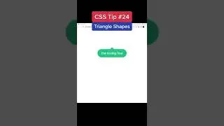 CSS Tip 24 - Triangle Shapes #shorts