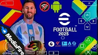 eFootball PES 2025 PPSSPP Android Update UCL New Kits 24/25 Season & New Transfers Best HD Graphics