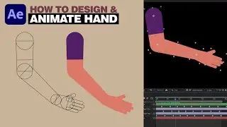 How to Design & Animate Character Hand using Adobe Illustrator & After Effects Tutorial