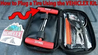 How to Plug a Tire using the VEHICLEX Tire Plug Kit.🧰🪛🔧🔨