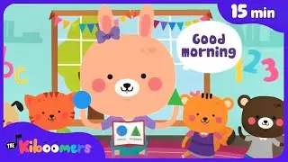 Get Ready For School | ABC, Numbers, Colors & More | 15+min Comp | The Kiboomers Kids Songs