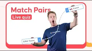 [1 Minute] How to Set Up an Interactive Match Pair Presentation | AhaSlides